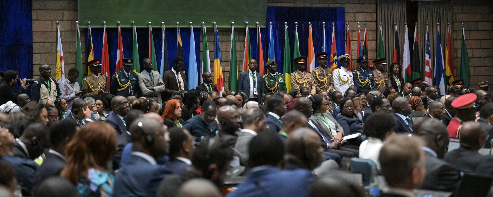 Delegates attend the 5th mid-year coordination meeting of the African Union, at the United Nations (UN) offices in Gigiri, Nairobi, on July 16, 2023 - Sputnik Africa, 1920, 21.07.2023