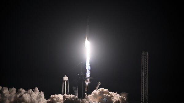The SpaceX Falcon 9 rocket with the company’s Crew Dragon spacecraft lifts off from pad 39A for the Crew-6 mission at NASA's Kennedy Space Center in Cape Canaveral, Florida, early on March 2, 2023 - Sputnik Africa