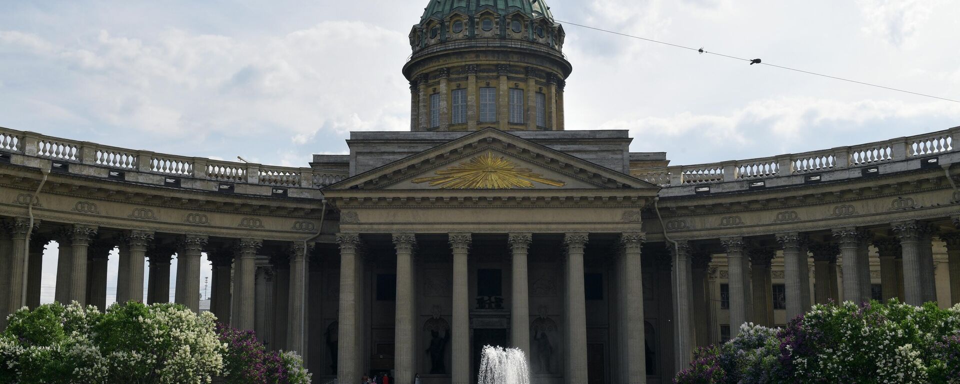 Blooming lilac bushes in the park near the Kazan Cathedral in St. Petersburg. - Sputnik Africa, 1920, 27.07.2023