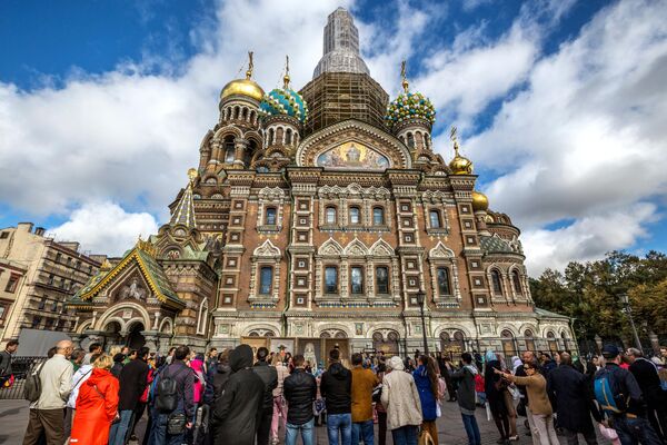 The Cathedral of the Resurrection of Christ on the Blood (Savior on the Blood) in St. Petersburg. - Sputnik Africa