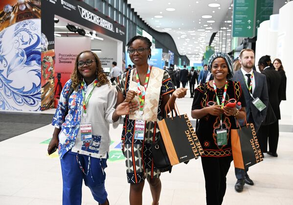 Participants of the second Russia-Africa Summit at the Expoforum Convention and Exhibition Center in St. Petersburg. - Sputnik Africa