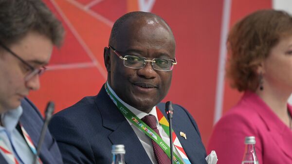 George Elombi, Executive Vice President at the African Export Import Bank (Afreximbank), at the second Russia-Africa Summit in St. Petersburg.  - Sputnik Africa