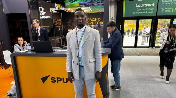 Nestor Sheimi, a member of the Namibian delegation to the Russia-Africa Summit from the country's Ministry of Sport, Youth and National Service.  - Sputnik Africa