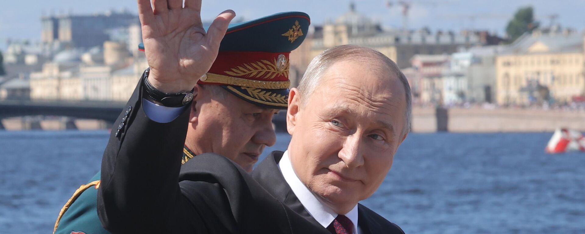 President of Russia, Supreme Commander-in-Chief Vladimir Putin at the Main Naval Parade on the occasion of the Day of the Russian Navy - Sputnik Africa, 1920, 30.07.2023