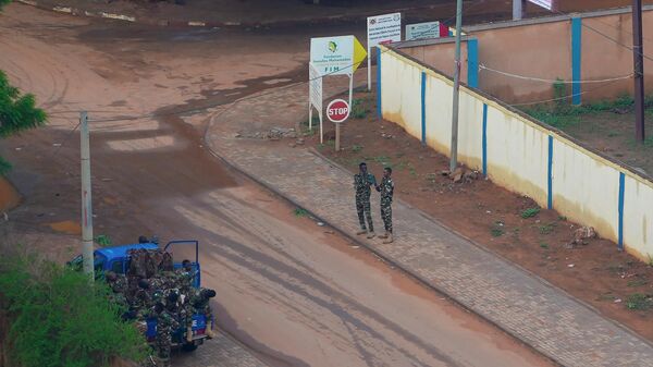 Нигерийские жандармы обеспечивают безопасность в Ниамее, Нигер - Sputnik Afrique