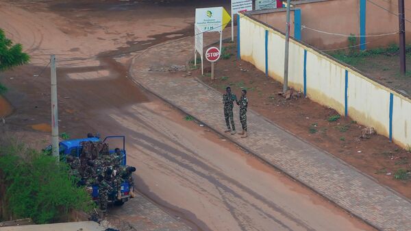 Nigerien gendarmes provide security in Niamey, Niger, Saturday, July 29, 2023.  - Sputnik Africa