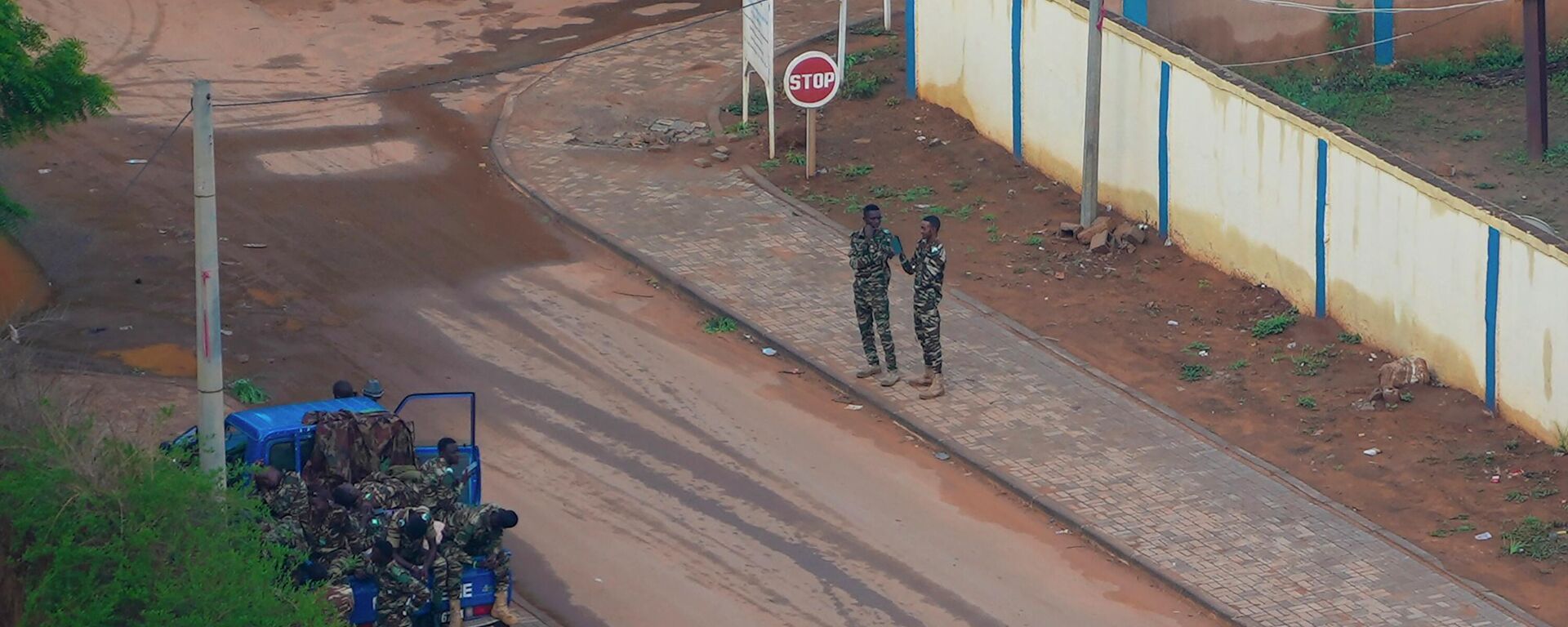 Nigerien gendarmes provide security in Niamey, Niger, Saturday, July 29, 2023.  - Sputnik Africa, 1920, 05.08.2023