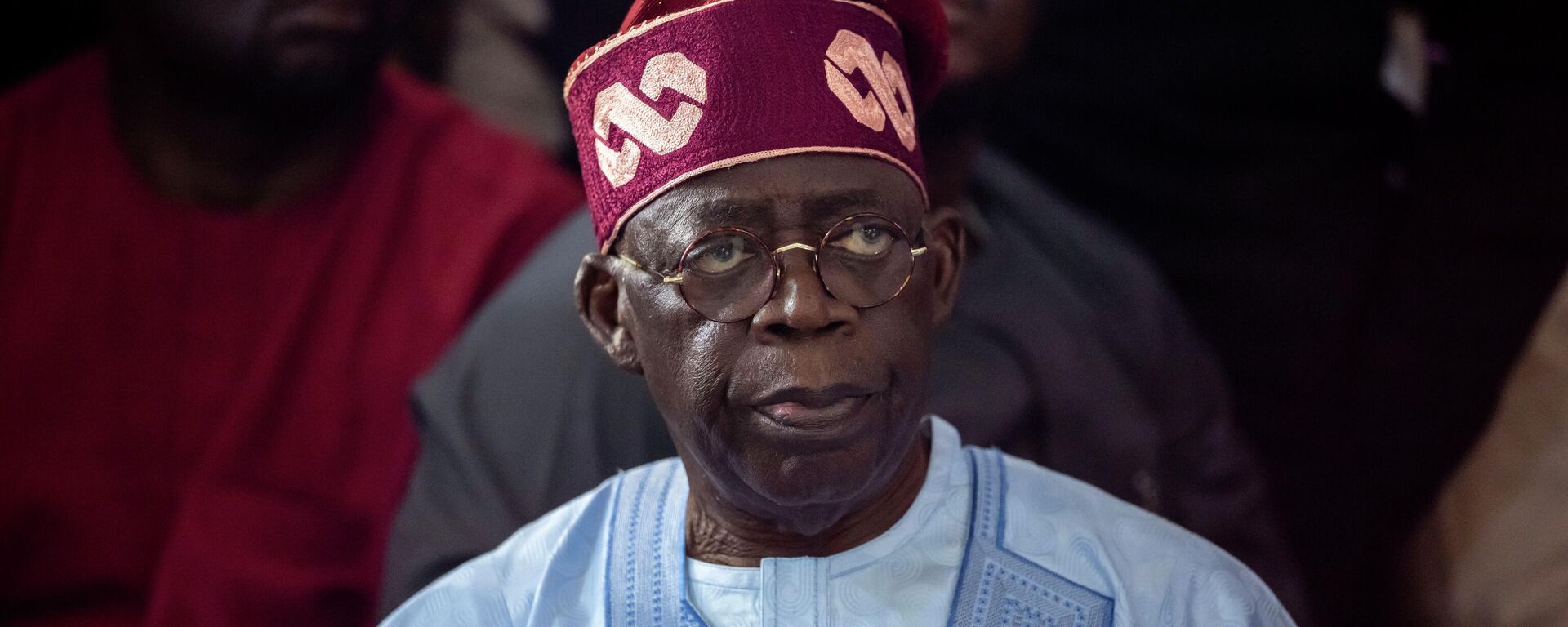 Bola Tinubu of the All Progressives Congress party [now Nigeria's president] meets with supporters at the party's campaign headquarters after winning the presidential election in Abuja, Nigeria, Wednesday, March 1, 2023.  - Sputnik Africa, 1920, 05.08.2023