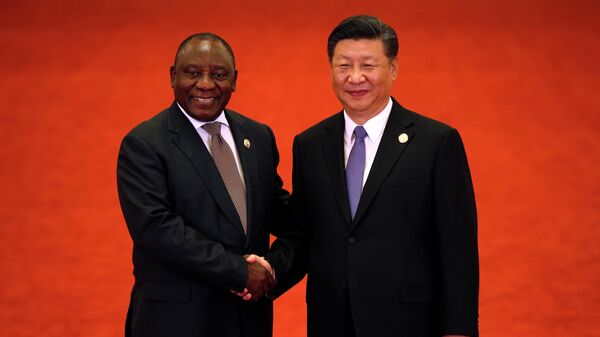 Cyril Ramaphosa and Xi Jinping - Sputnik Africa