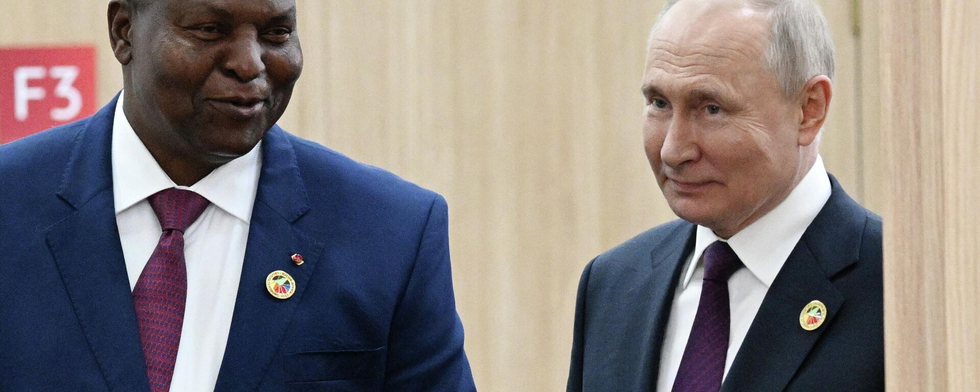 Meeting of the Russian President Vladimir Putin and the President of the Central African Republic F. A. Touadera - Sputnik Africa, 1920, 25.11.2024