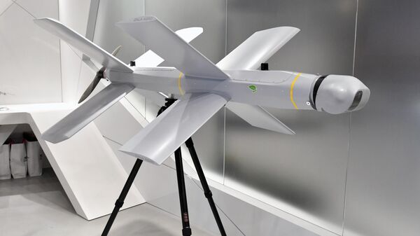  Russia's Lancet drone. File photo - Sputnik Afrique