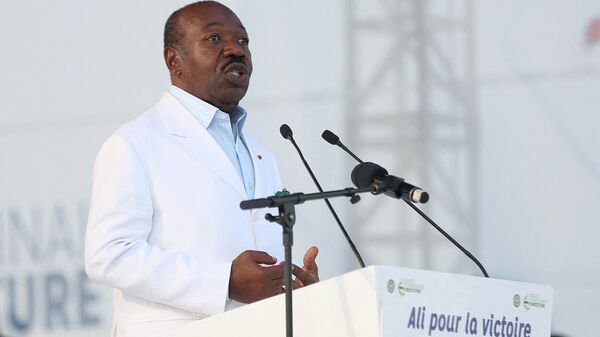 Gabon President Ali Bongo Ondimba delivers a speech in Libreville on July 10, 2023 - Sputnik Africa