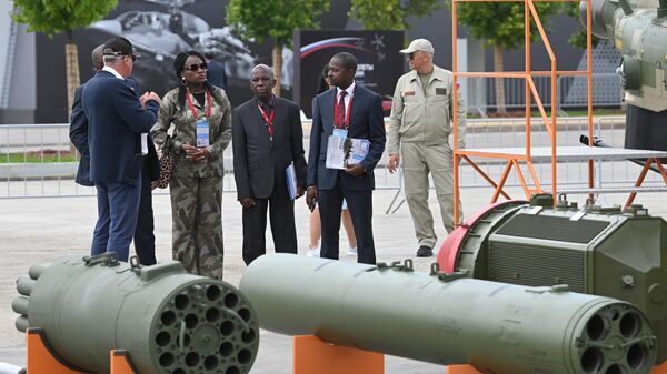 Foreign guests attend the Army-2023 international military-technical forum at the Patriot Convention and Exhibition Centre in the town of Kubinka, Moscow region, Russia, on August 14, 2023. - Sputnik Africa