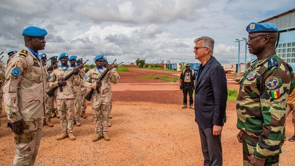 Jean-Pierre Lacroix, the United Nations Under-Secretary-General for Peace Operations, during his two-day visit to Mali, where he met with MINUSMA troops. - Sputnik Africa