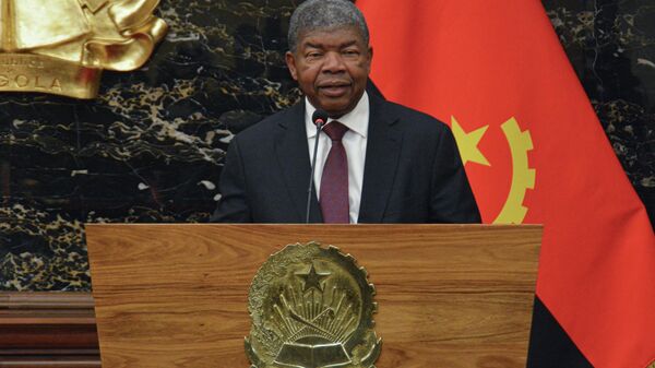Angola's President Joao Lourenco delivers a speech during a meeting with Portugal's Prime Minister at the Casa Rosada presidential palace in Luanda on June 5, 2023 - Sputnik Africa