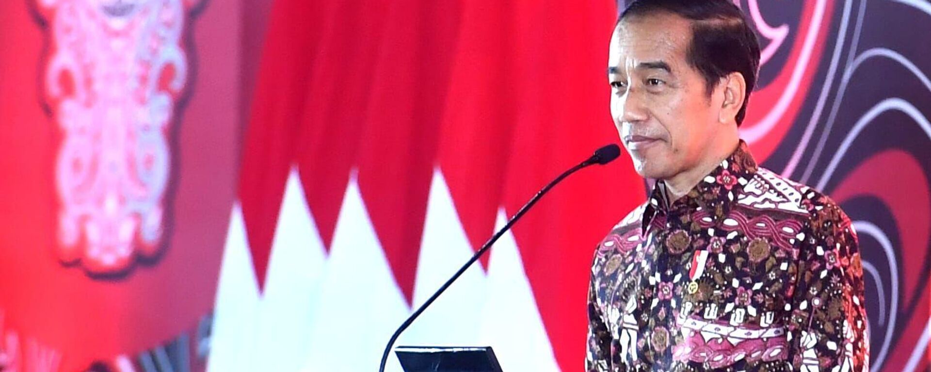 Indonesian President Joko Widodo at the opening ceremony of the XXIII Conference of the 2023 Muhammadiyah Student Association in Deli Serdang Regency, North Sumatra, Indonesia.  - Sputnik Africa, 1920, 20.08.2023