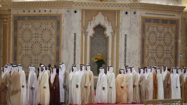 Emirati ministers gathering at the presidential palace in the UAE capital Abu Dhabi  - Sputnik Africa