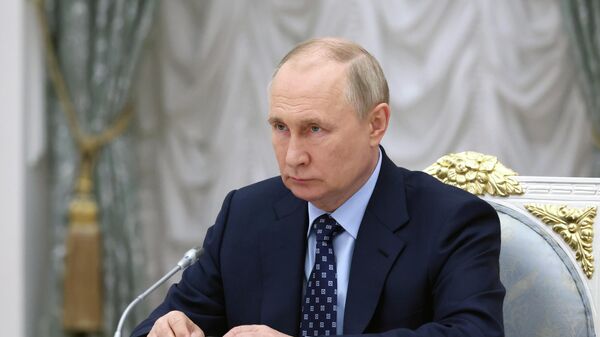 Russian President Vladimir Putin chairs a State Council Presidium meeting on public transport development, at the Kremlin, in Moscow, Russia - Sputnik Africa