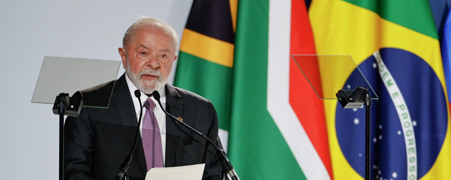 Luiz Inácio Lula da Silva, the president of Brazil, speaks during the 2023 BRICS Summit, August 22, 2023. - Sputnik Africa, 1920, 17.09.2023