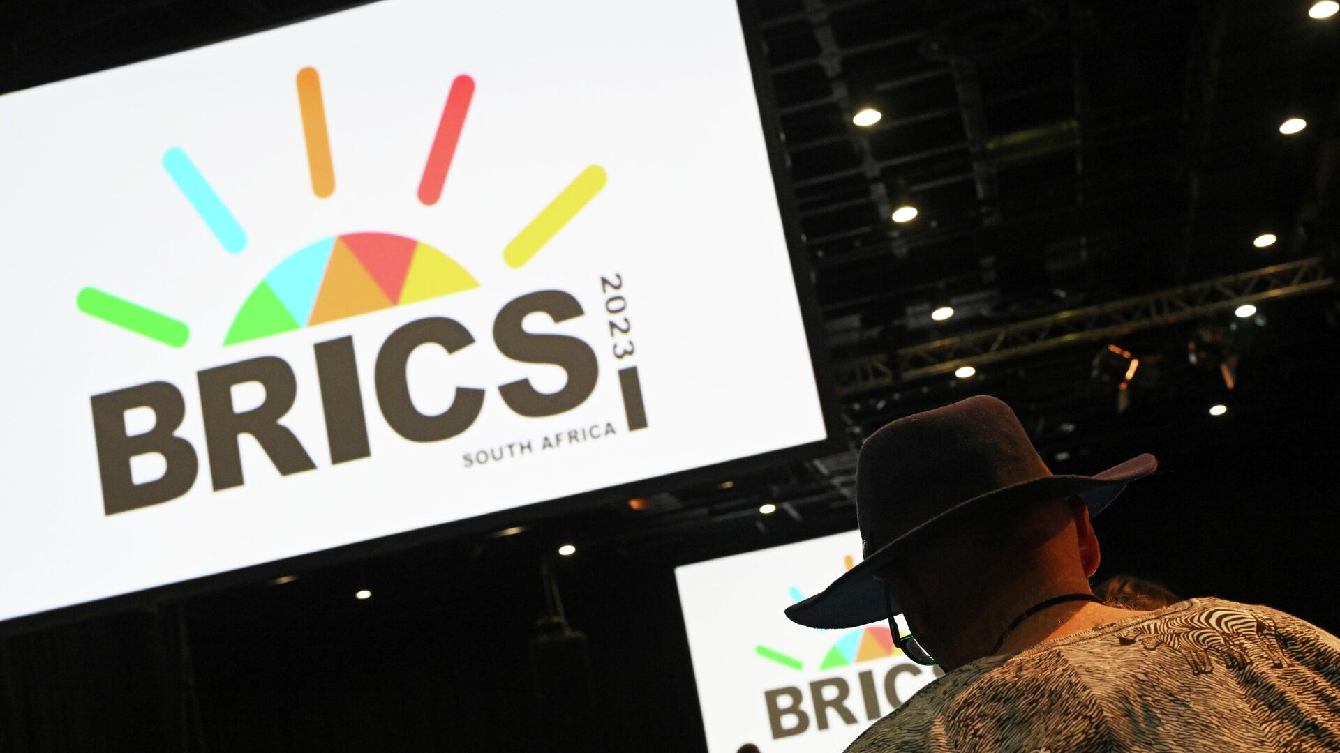 The press center of the BRICS summit in Johannesburg, South Africa - Sputnik Africa, 1920, 29.09.2023