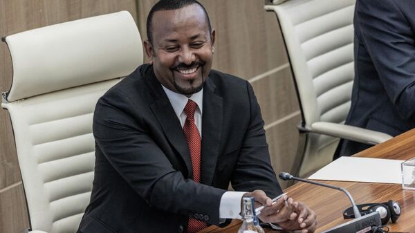 Ethiopian Prime Minister Abiy Ahmed looks on during a parliament session in Addis Ababa, Ethiopia on March 28, 2023. - Sputnik Africa