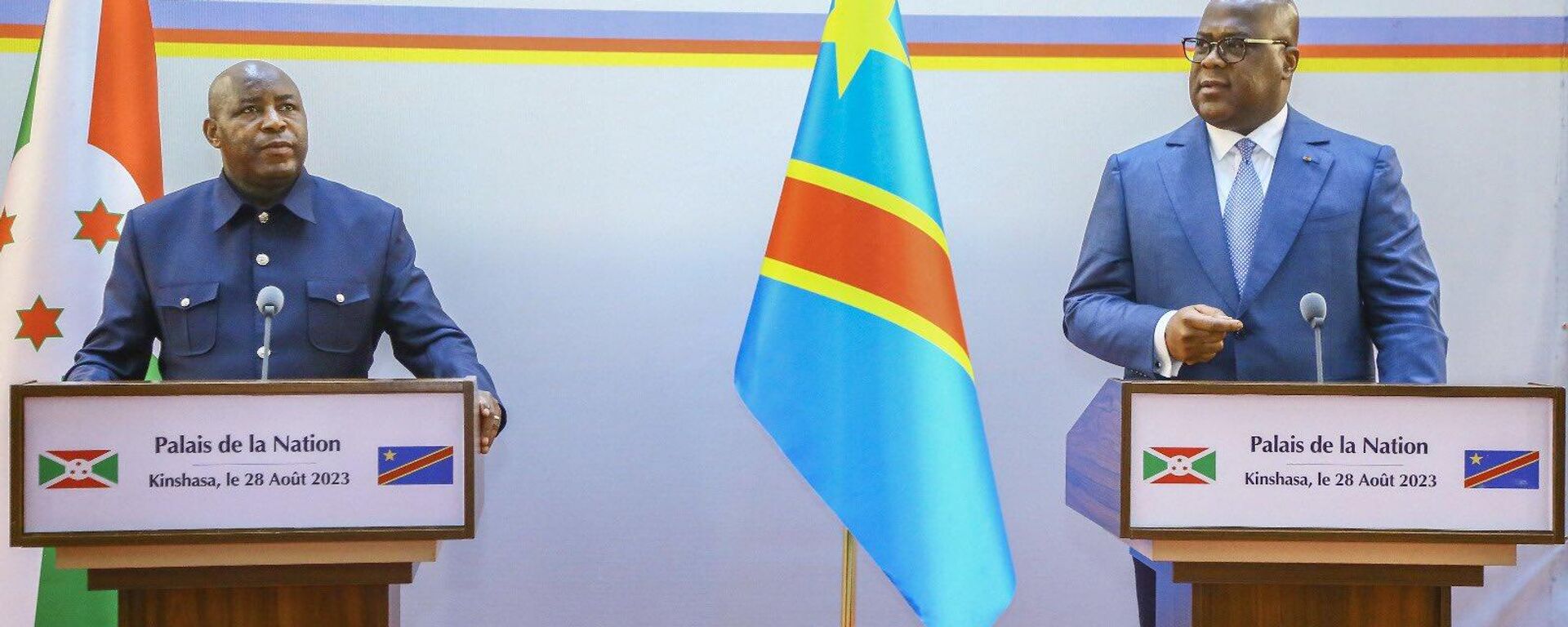 DRC President Felix Tshisekedi and his Burundian counterpart - Sputnik Africa, 1920, 29.08.2023