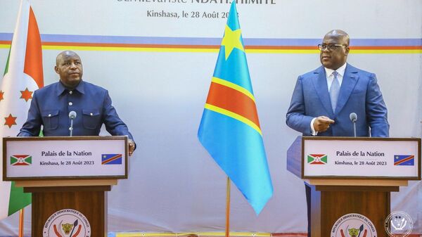 DRC President Felix Tshisekedi and his Burundian counterpart - Sputnik Africa