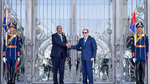 President Abdel Fatah el-Sisi received Chairman of Sudan's Transitional Sovereignty Council Abdel Fatah al-Burhan - Sputnik Africa