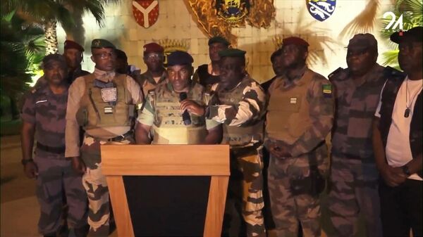 A group of military leaders announced that they had cancelled Saturday’s election results and taken control of Gabon in an address on national television on Wednesday. - Sputnik Afrique