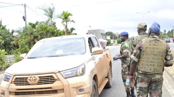 Габонские силы безопасности в Либревиле  - Sputnik Africa