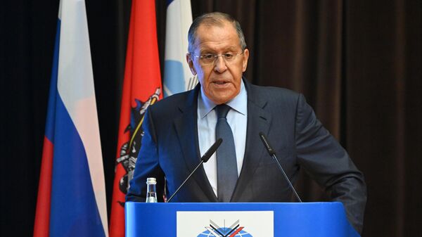 Sergueï Lavrov à l’Institut d'État des relations internationales de Moscou le 1er septembre 2023 - Sputnik Afrique