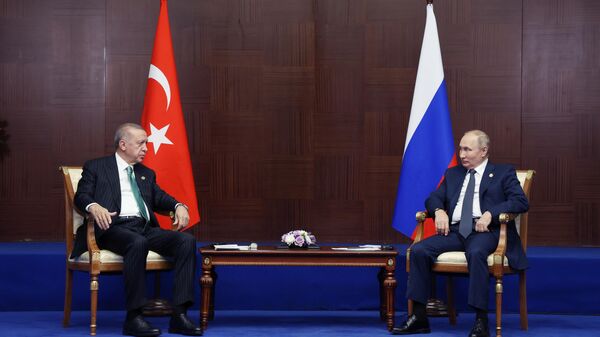 Turkish President Recep Tayyip Erdogan and Russian President Vladimir Putin - Sputnik Africa