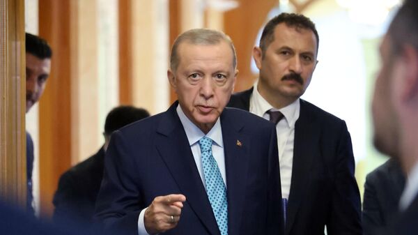 President of the Republic of Turkey Recep Tayyip Erdogan after a meeting with Russian President Vladimir Putin. - Sputnik Africa