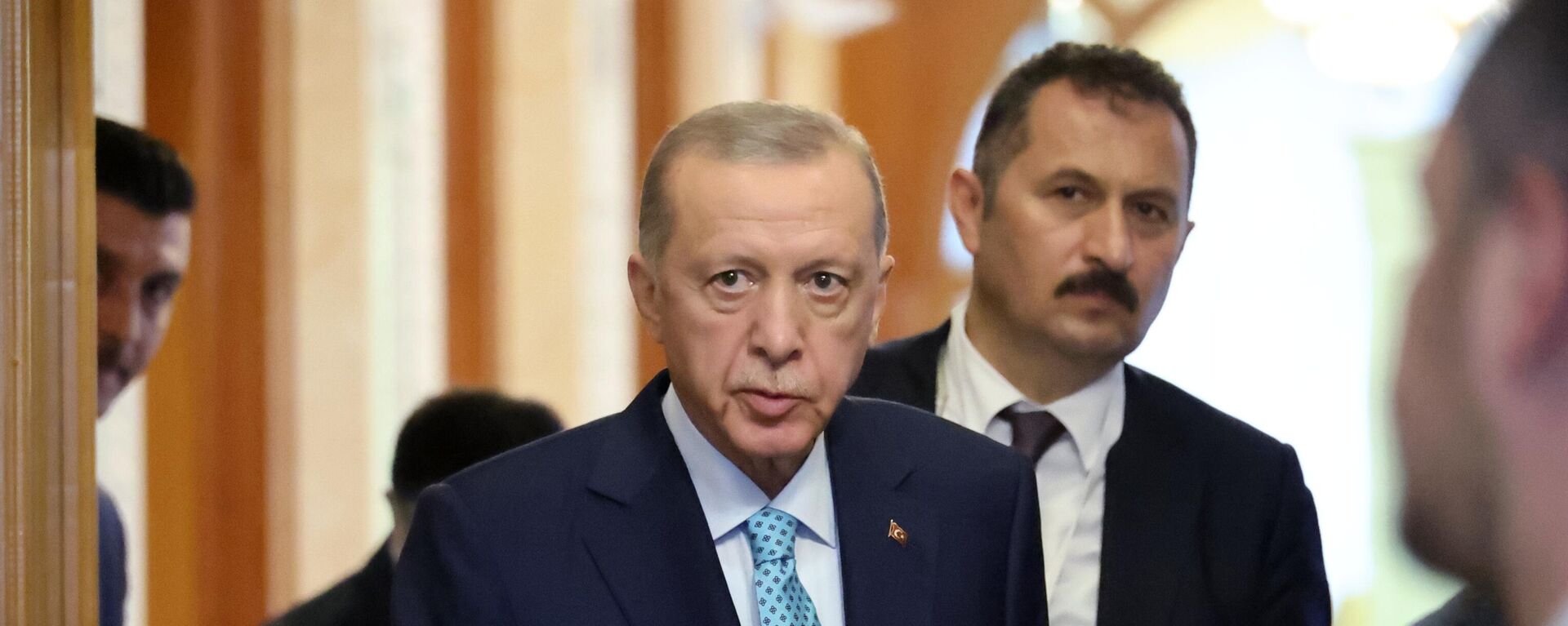 President of the Republic of Turkey Recep Tayyip Erdogan after a meeting with Russian President Vladimir Putin. - Sputnik Africa, 1920, 19.10.2024