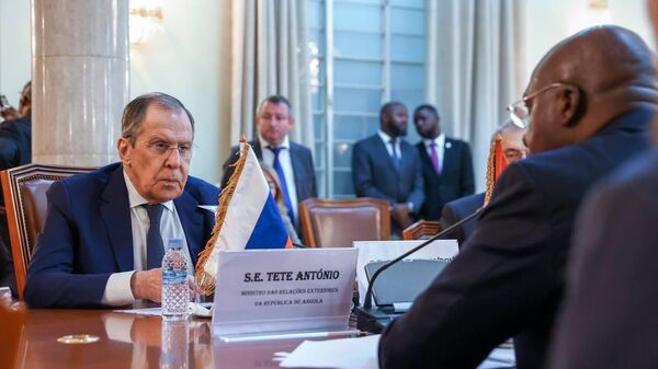 Russian Foreign Minister Sergey Lavrov holds talks with Minister of External Relations of Angola Téte António. Luanda, January 25, 2023. - Sputnik Africa