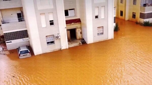 Streets flooded after storm Danielle in Marjah, Libya - Sputnik Africa
