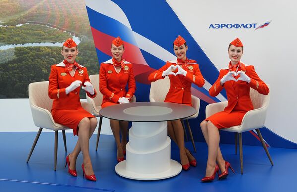 EEF 2023. Aeroflot flight attendants at the Eastern Economic Forum in Vladivostok. - Sputnik Africa