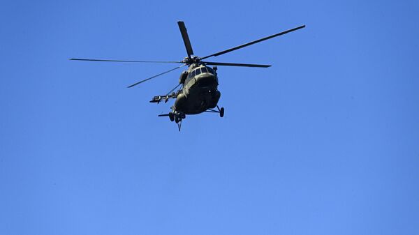 Mi-8 helicopter on exercise - Sputnik Africa