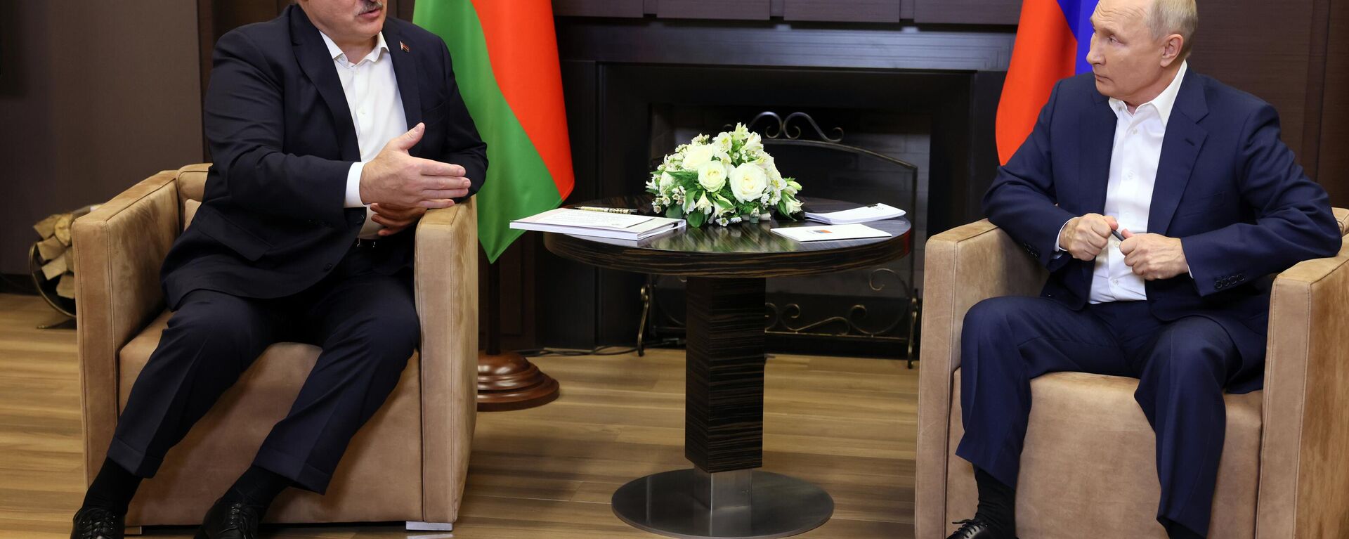 Meeting of Russian President Vladimir Putin with President of Belarus Alexander Lukashenko on September 15, 2023. - Sputnik Africa, 1920, 15.09.2023