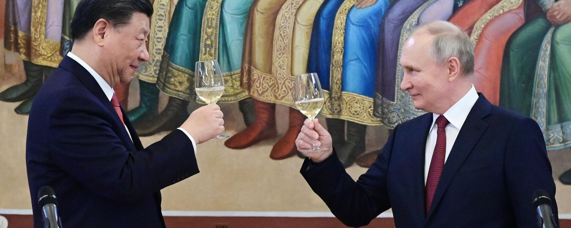 A meeting between Russian President Vladimir Putin and his Chinese counterpart Xi Jinping in Moscow. March 21, 2023 - Sputnik Africa, 1920, 16.09.2023