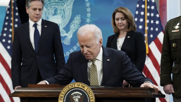 US President Joe Biden Provides an Update on Russia-Ukraine Crisis - Sputnik Africa
