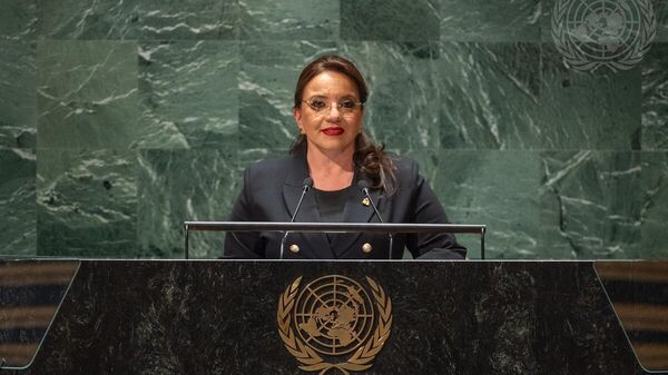 Honduran President Xiomara Castro delivers speech to UN General Assembly - Sputnik Africa