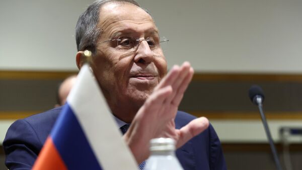 Russian Foreign Minister Sergey Lavrov at the UN headquarters in New York. - Sputnik Africa
