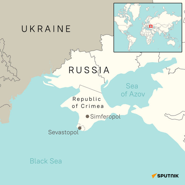 Map of Crimea, Russia - Sputnik Africa