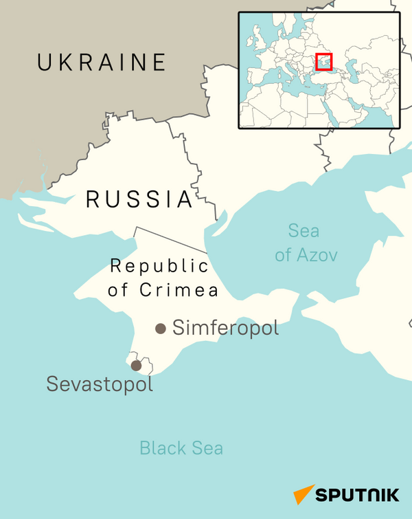 Map of Crimea, Russia - Sputnik Africa