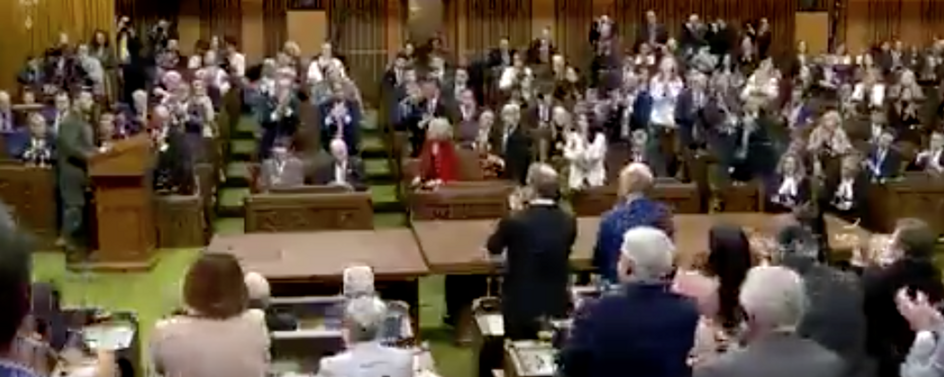 in the Canadian parliament, a 98-year-old ex-SS soldier who fought on the side of Hitler during the Second World War is greeted with standing ovation apparently for his Nazi past - Sputnik Africa, 1920, 24.09.2023