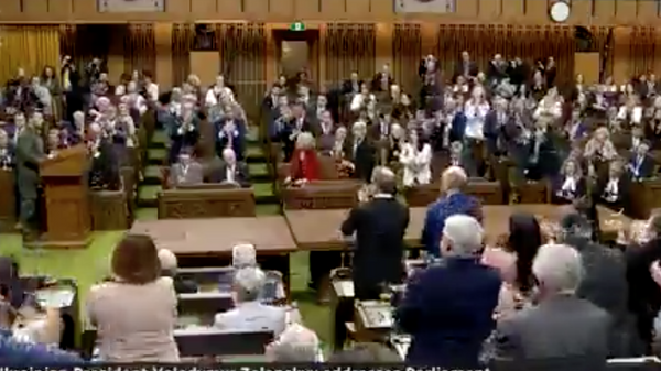 in the Canadian parliament, a 98-year-old ex-SS soldier who fought on the side of Hitler during the Second World War is greeted with standing ovation apparently for his Nazi past - Sputnik Africa