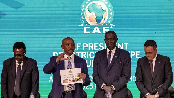 The announcement of the host countries for the 2027 Africa Cup of Nations during a ceremony held in Cairo on September 27, 2023. - Sputnik Africa