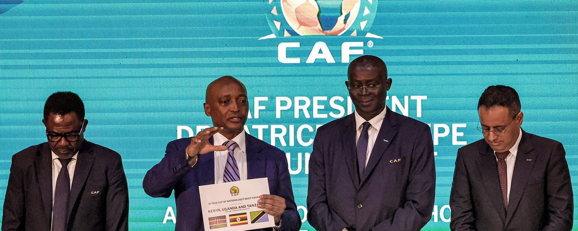 The announcement of the host countries for the 2027 Africa Cup of Nations during a ceremony held in Cairo on September 27, 2023. - Sputnik Africa, 1920, 27.09.2023