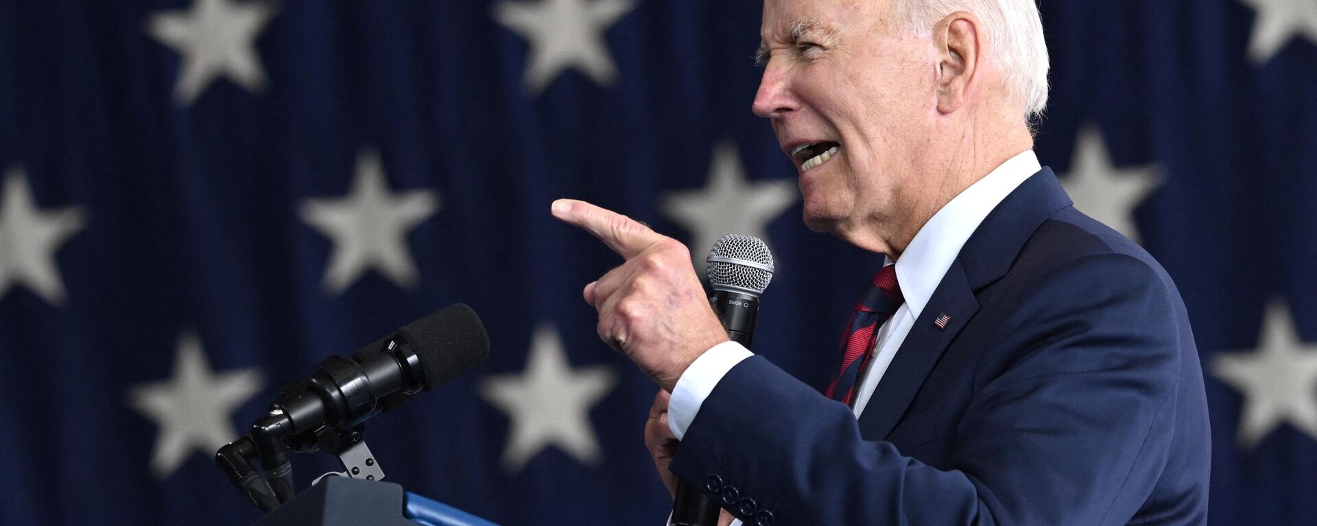 US President Joe Biden delivers remarks at Joint Base Elmendorf-Richardson in Alaska, on September 11, 2023.  - Sputnik Africa, 1920, 28.09.2023